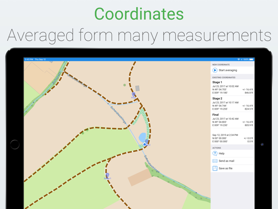 Screenshot #6 pour GPS Averaging