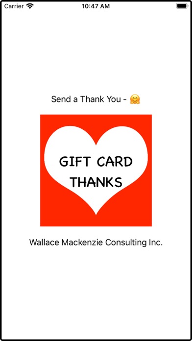 Screenshot #1 pour Gift Card Thanks