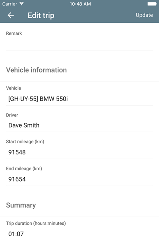 TripData screenshot 4