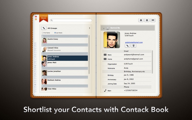 contact book iphone screenshot 3