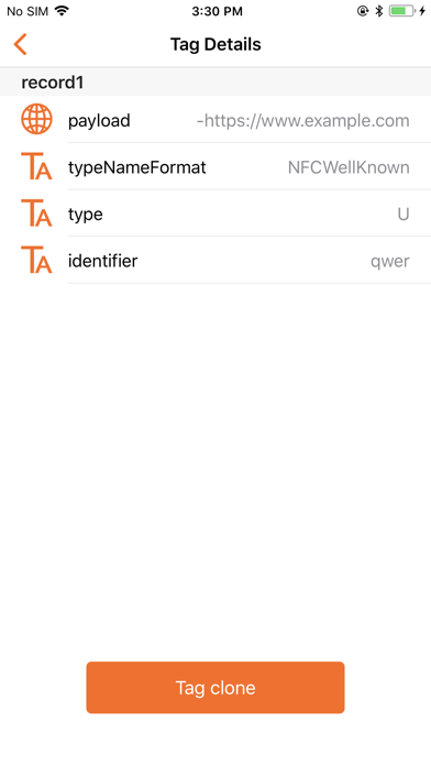 NFC Reader And Writer Screenshot
