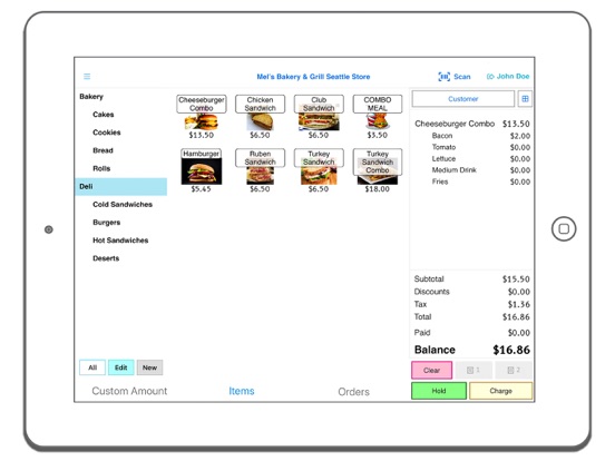 Rhombus POS iPad screenshot 6 - Business app