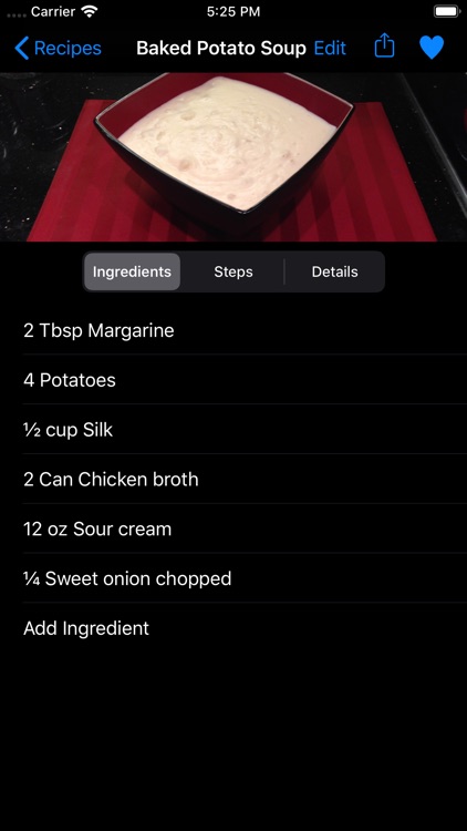 Cards, A Recipe App