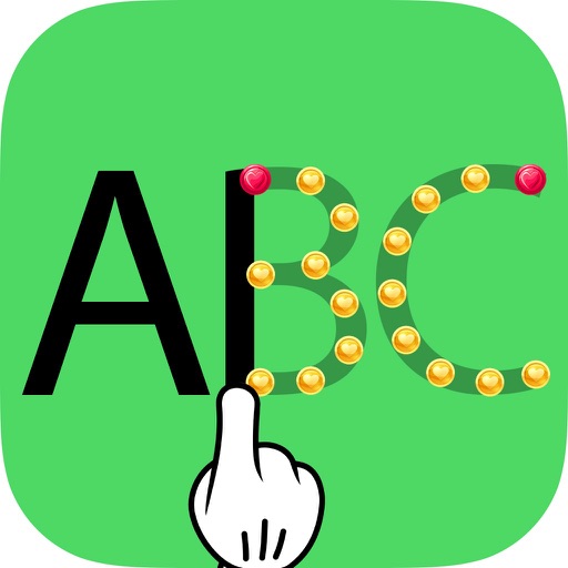 ABC Alphabet Writing with Coin Icon