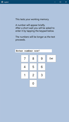 Cognitive Test screenshot 3