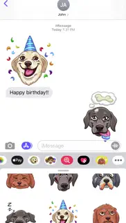 barkermojis - cute doggos iphone screenshot 2