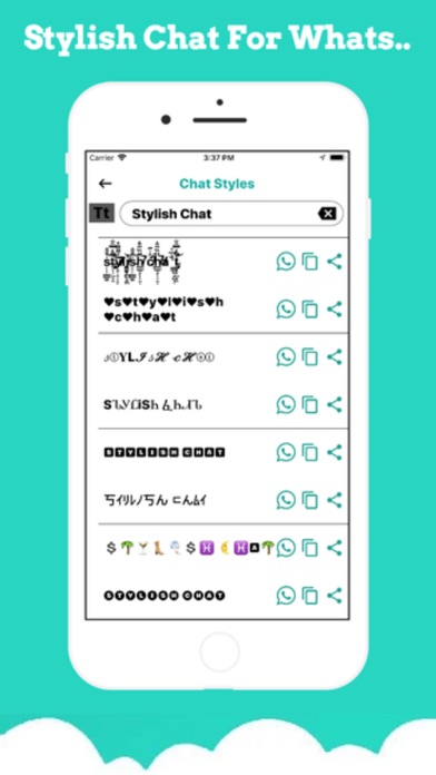 Screenshot #1 pour Stylish Fonts: Chat Text Style