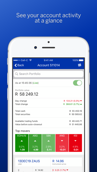 Standard Online Share Trading Screenshot