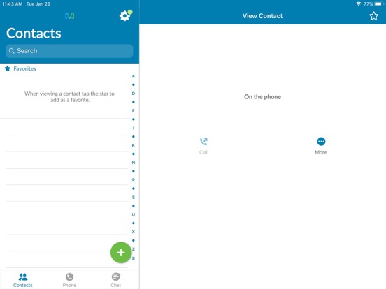 Midco Softphone iPad screenshot 4 - Utilities app