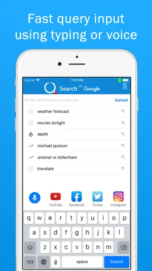 Smart Search & Web Browser screenshot 2