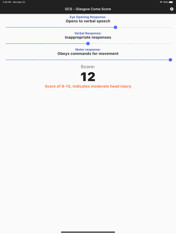GCS Glasgow Coma Scoreのおすすめ画像3