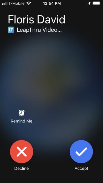 LeapThru® VIP - Care Recipient Screenshot