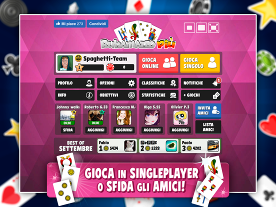 Screenshot #6 pour Rubamazzo Più -Giochi di Carte