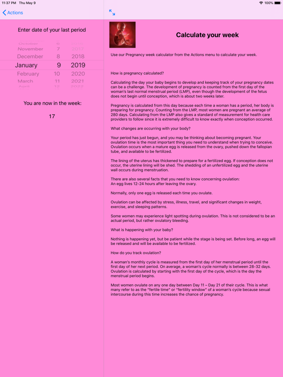 Screenshot #4 pour Pregnancy Info Week by Week