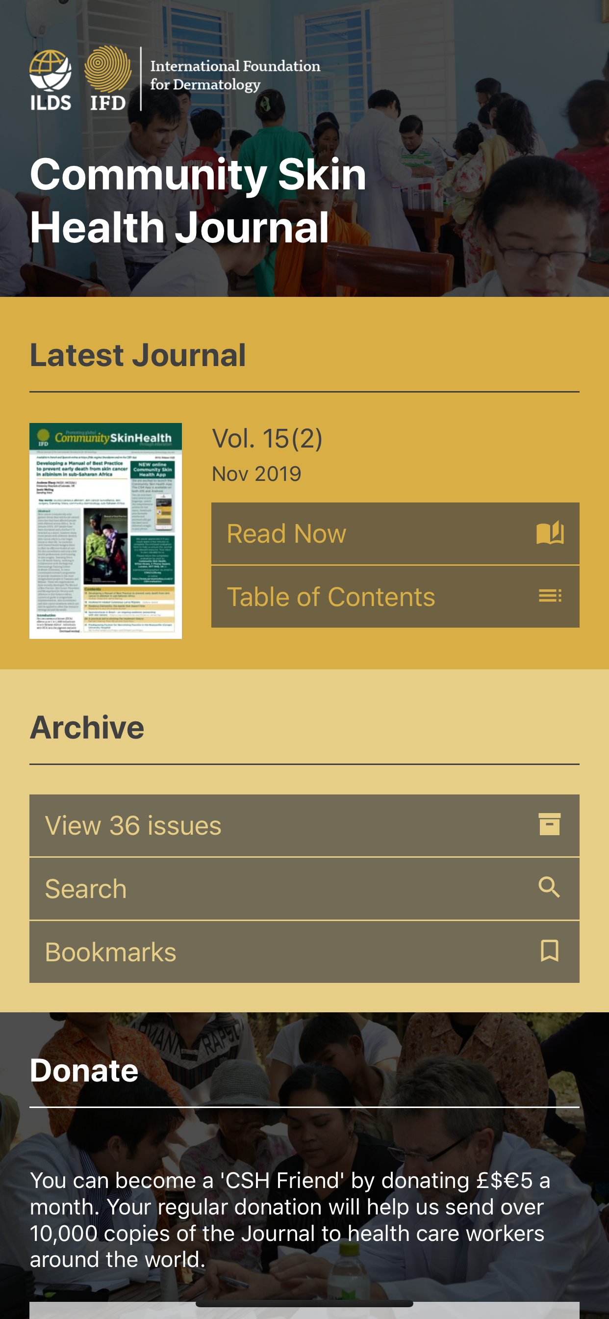 Community Skin Health Journal