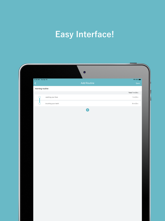 Routine Task Timer iPad screenshot 2 - Lifestyle app