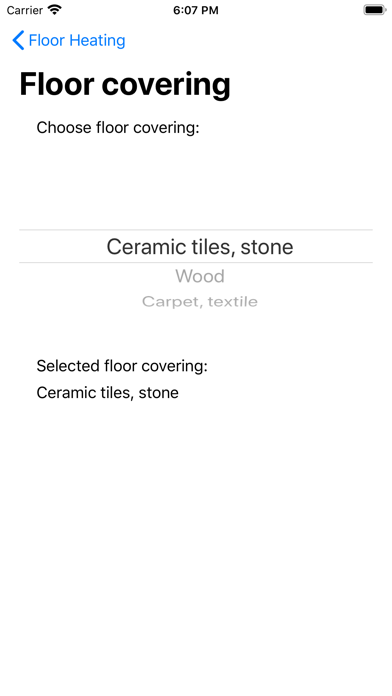 Floor Heating Screenshot