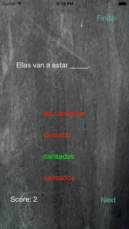 Game screenshot Spanish Sentence Quizzer hack