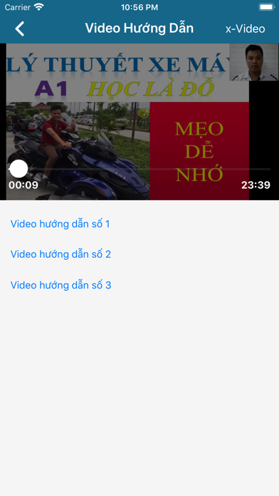 200 câu hỏi ôn GPLX A1 Screenshot