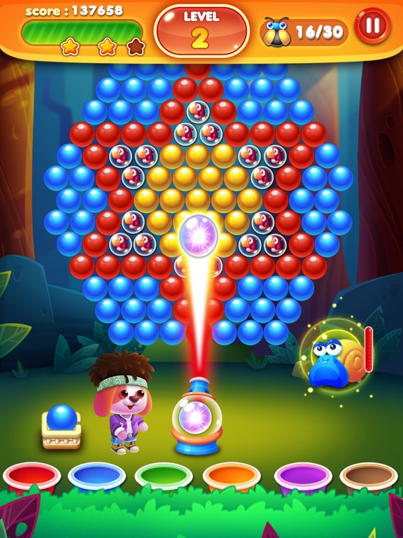 Screenshot #5 pour Bubble Shooter: Magic Snail