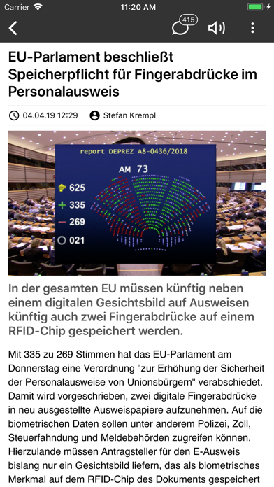 heise online | IT-News Screenshot