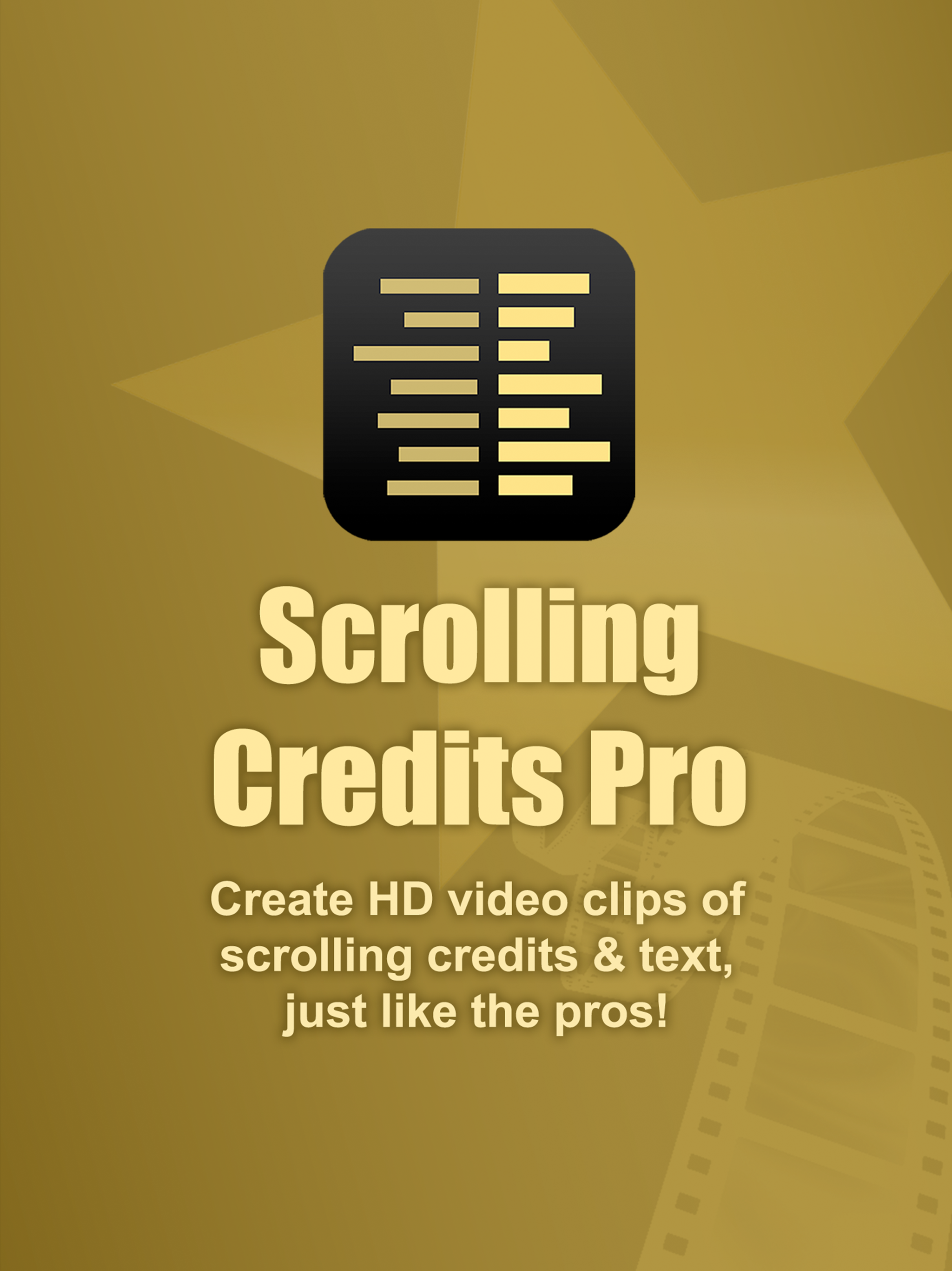 Scrolling Credits Pro