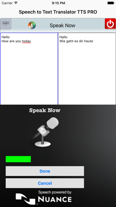 Speech2Text Translator TTS Pro Screenshot 2