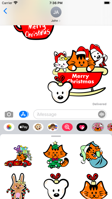 Kikimoji Cute Christmas screenshot 4