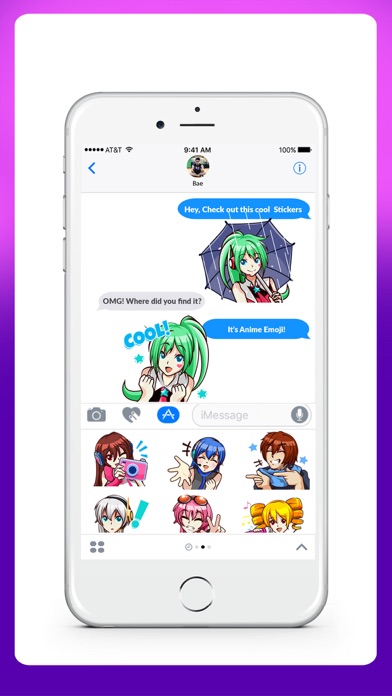 Screenshot #2 pour Anime Cosplay Gif Stickers App