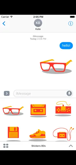 Game screenshot 80's Stickers apk
