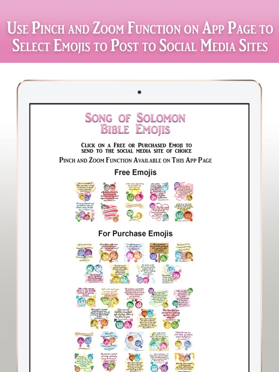 Song of Solomon Bible Emojis iPad screenshot 6 - Lifestyle app