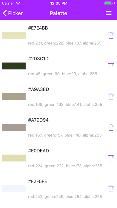 Screenshot #3 pour Color picker, palette creator