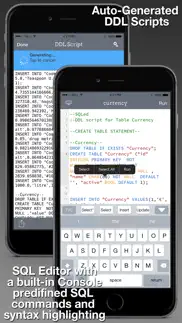 sqled - sql database manager iphone screenshot 1