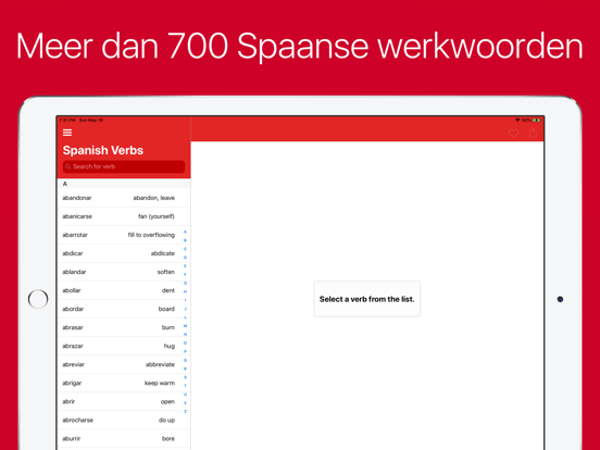 Spaanse Werkwoorden iPad app afbeelding 6