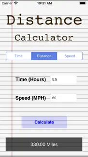 distance speed time calculator iphone screenshot 2