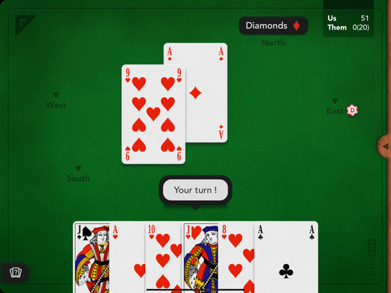 French Belote iPad screenshot 1 - Games app