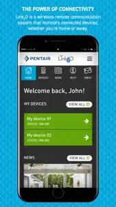 Pentair Link₂O screenshot #1 for iPhone