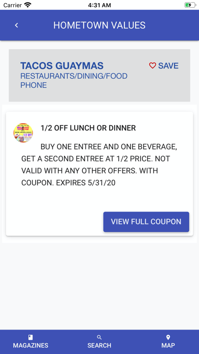 Screenshot #1 pour My Hometown Values