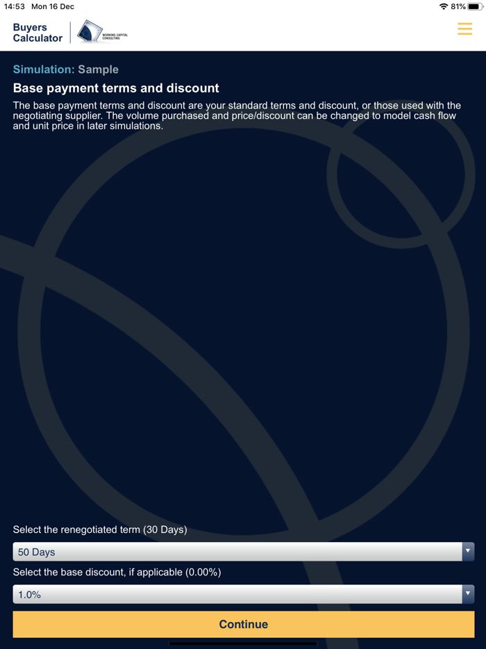 WCC Buyers Calculator