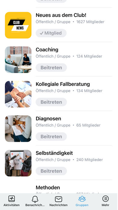 Systemischer Club Screenshot