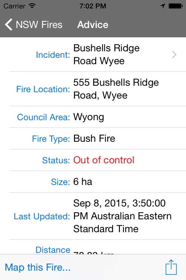 NSW Fires screenshot 4