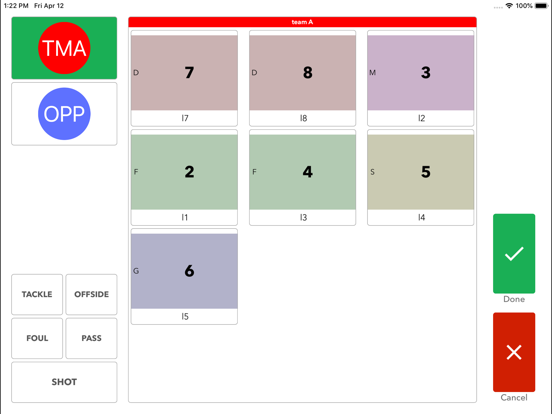 iTrackSoccer - Soccer Stats iPad screenshot