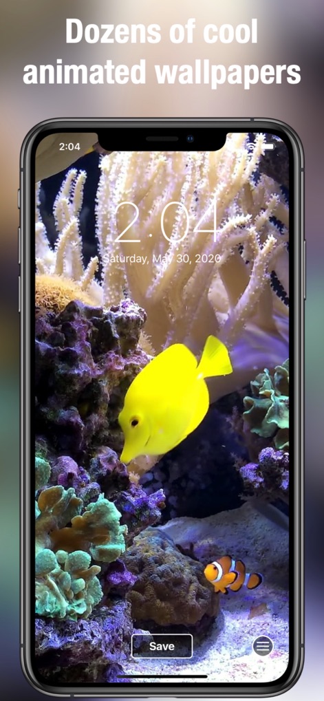 Aquarium Dynamic Wallpapers - 이 앱은 눈길을 끄는 노란색 탱과 친숙한 흰동가리를 포함한 수십 가지 애니메이션 월페이퍼를 제공하여 사용자가 개성 넘치는 잠금 화면을 연출할 수 있도록 돕습니다.