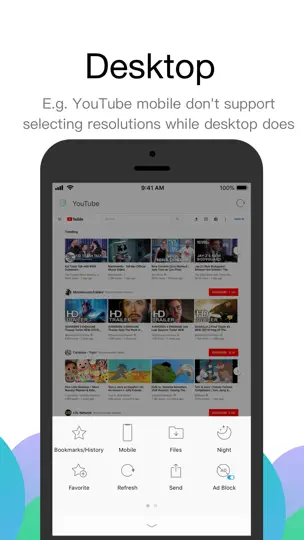 Captura de pantalla de Navegador Alook - Velocidad 8x en iPhone 9