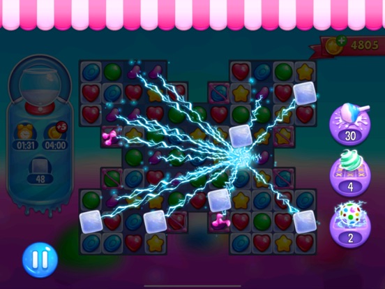 Candy Jewel World PRO Match 3 iPad app afbeelding 2