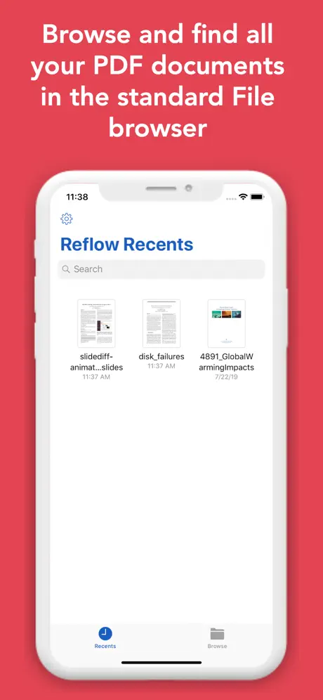 PDF Reflow 应用截图