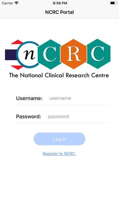 NCRC Portal screenshot 2