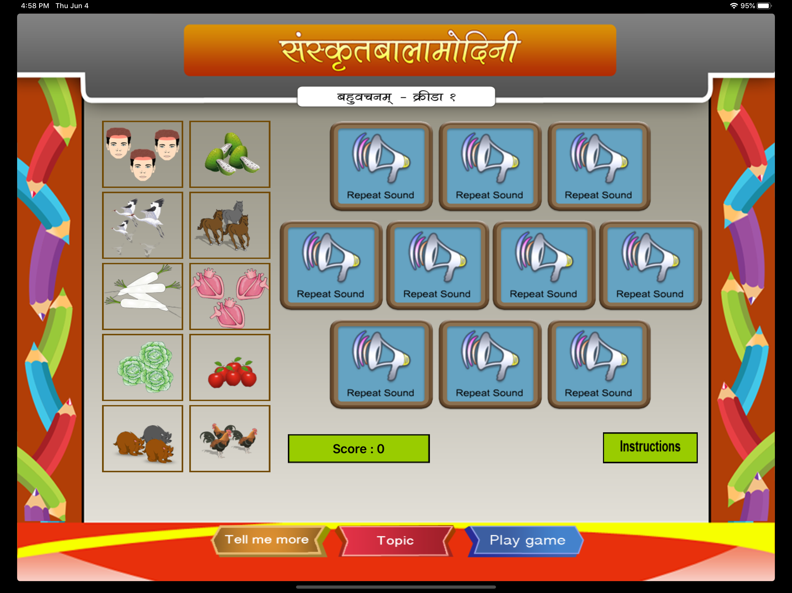 Sanskrit words in plural form