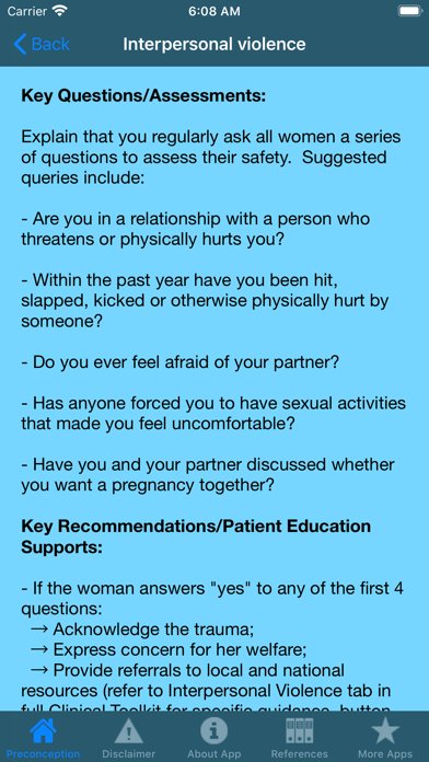 Screenshot #3 pour Preconception Care Quick Ref