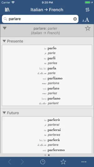 Ultralingua French-Italian screenshot 2